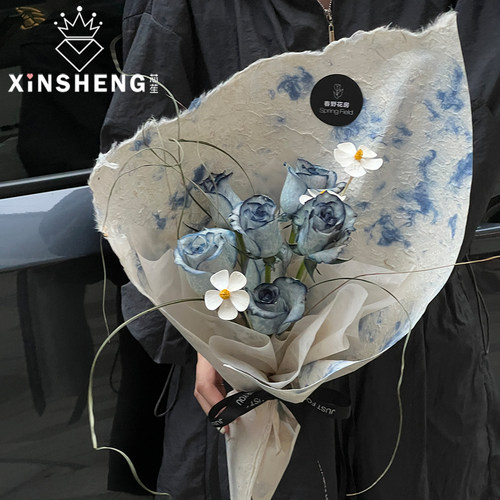 芯苼喷墨艺术东巴纸花艺包装纸