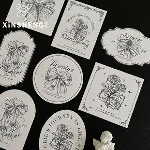 装 芯苼 鲜花花束包装 卡片 饰材料花艺搭配神器 原创洛可物语·法式