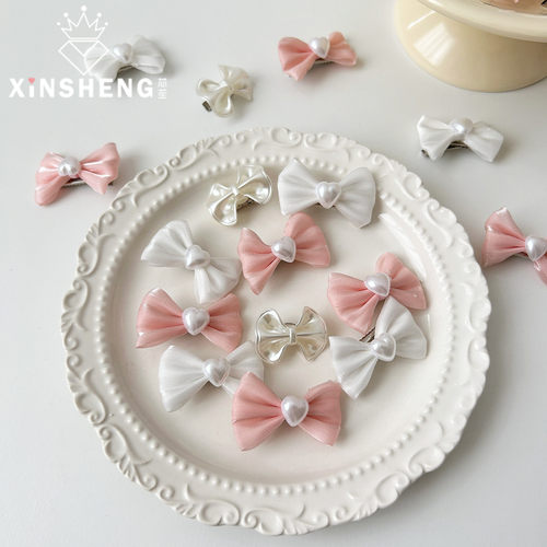 芯苼蝴蝶结卡片夹花束包装装饰