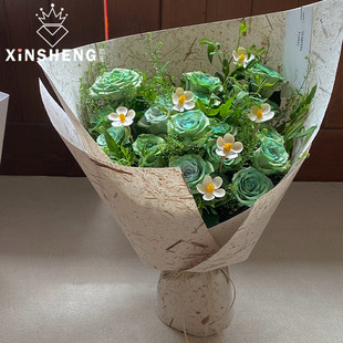 芯苼 新品手撕叶脉纸花店鲜花束手工diy高质感包花纸花艺爆款资材