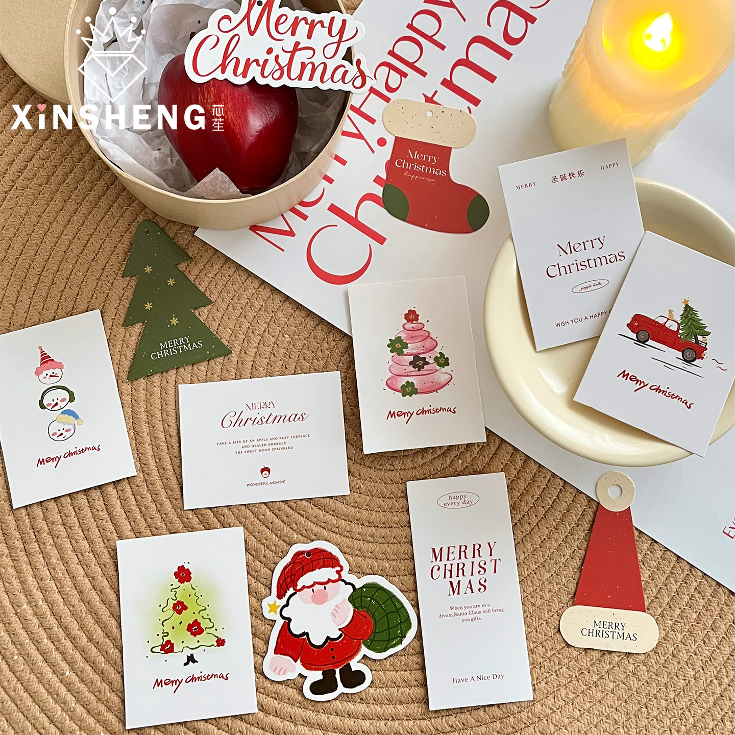 芯苼【圣诞原创手绘贺卡】
