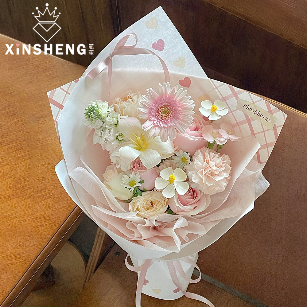 优品折扣 芯苼 原创甜蜜下午茶鲜花花束包花纸花店花艺包装资材,鲜花速递/花卉仿真/绿植园艺,花艺包装纸,淘宝优惠券,粉丝福利购,淘宝优惠卷