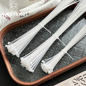 手工diy制作花束制作鲜花包装 尼龙扎带 材料工具 500条自锁式 芯苼