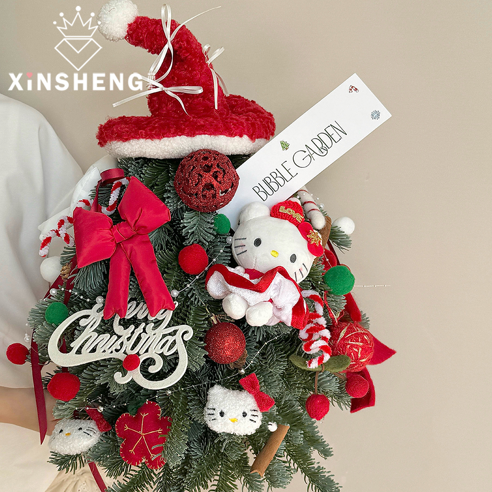 芯苼圣诞节红色系列精致配饰材料