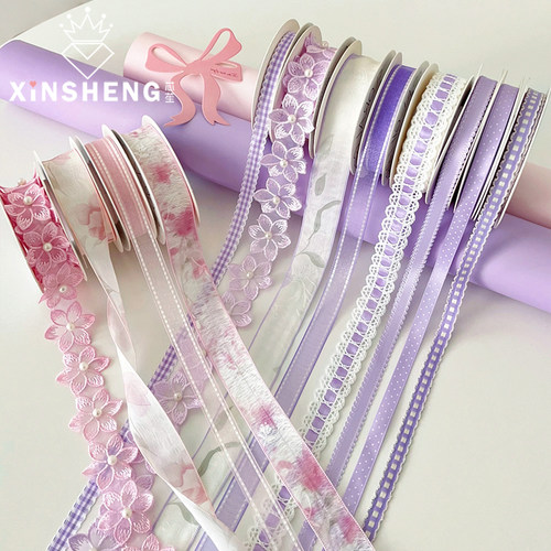 芯苼青山鸢尾系列丝带立体花卉