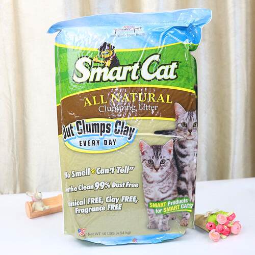 SmartCat美国美家smartcat植物猫砂结团猫砂无尘猫砂4.54kg猫砂10