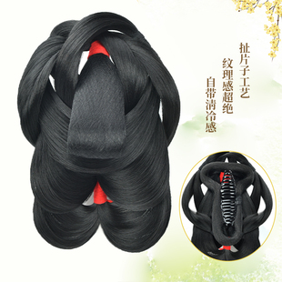 复原款明制三绺头发髻一体式抓夹款懒人后压发包造型古风汉服假发