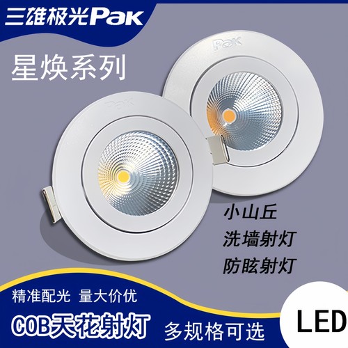 小山丘三雄极光客厅全塑COB射灯