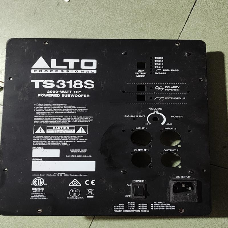 ALTO欧图ts318s低音炮功放板一块，功放电源都好的议价
