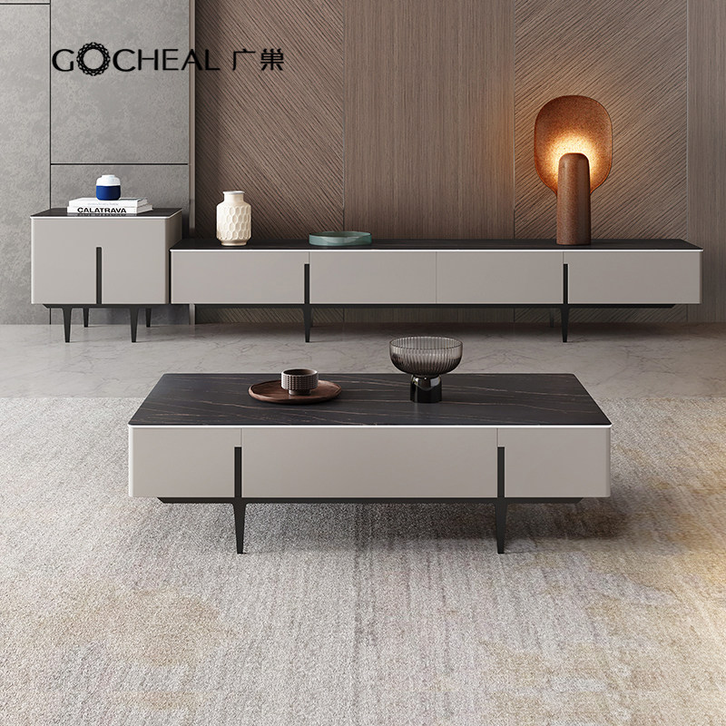 电视柜茶几组合现代简约小户型