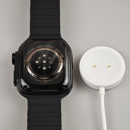 华强北手表充电线磁吸通用原装s9充电器WS9a智能手表两针无线充