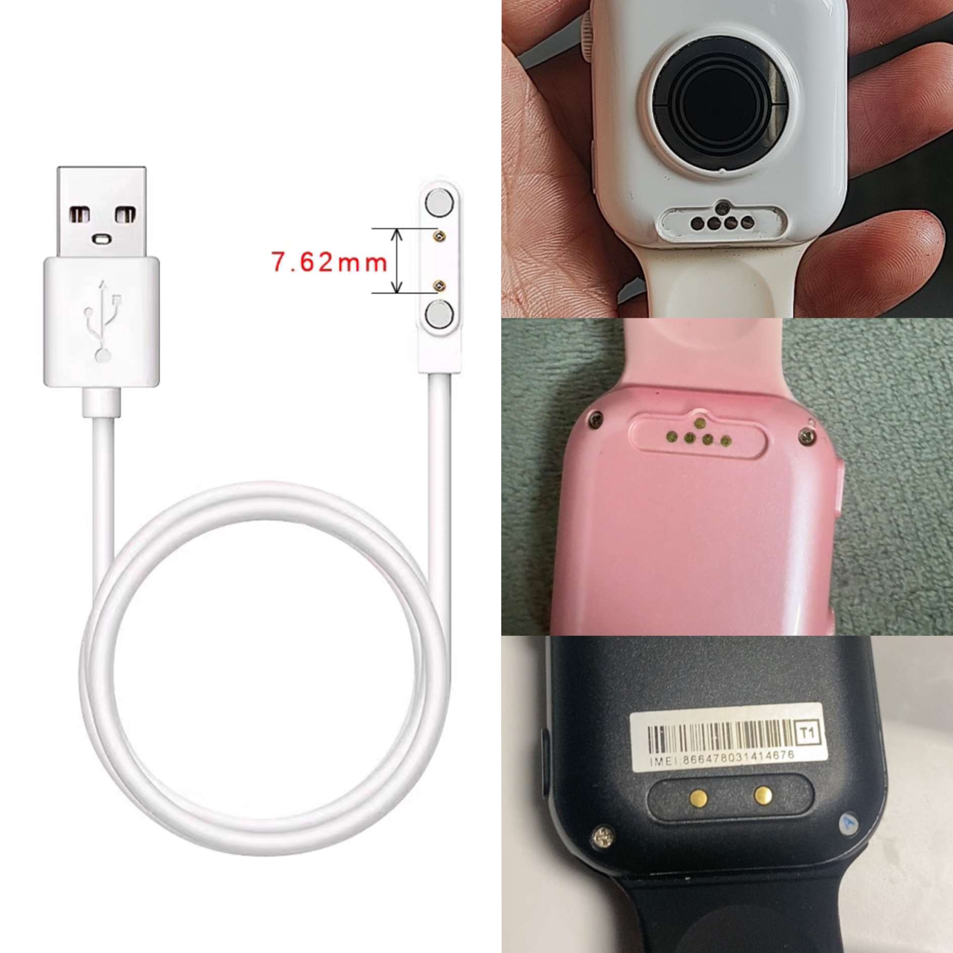 适用迪士尼Disney T109儿童智能电话手表SF-54214磁吸式充电器线