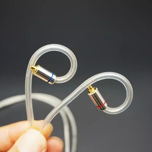 3.5mm線單晶鍍銀mmcx插拔發燒繞耳升級線se846 t9ie W80 t8ie 535