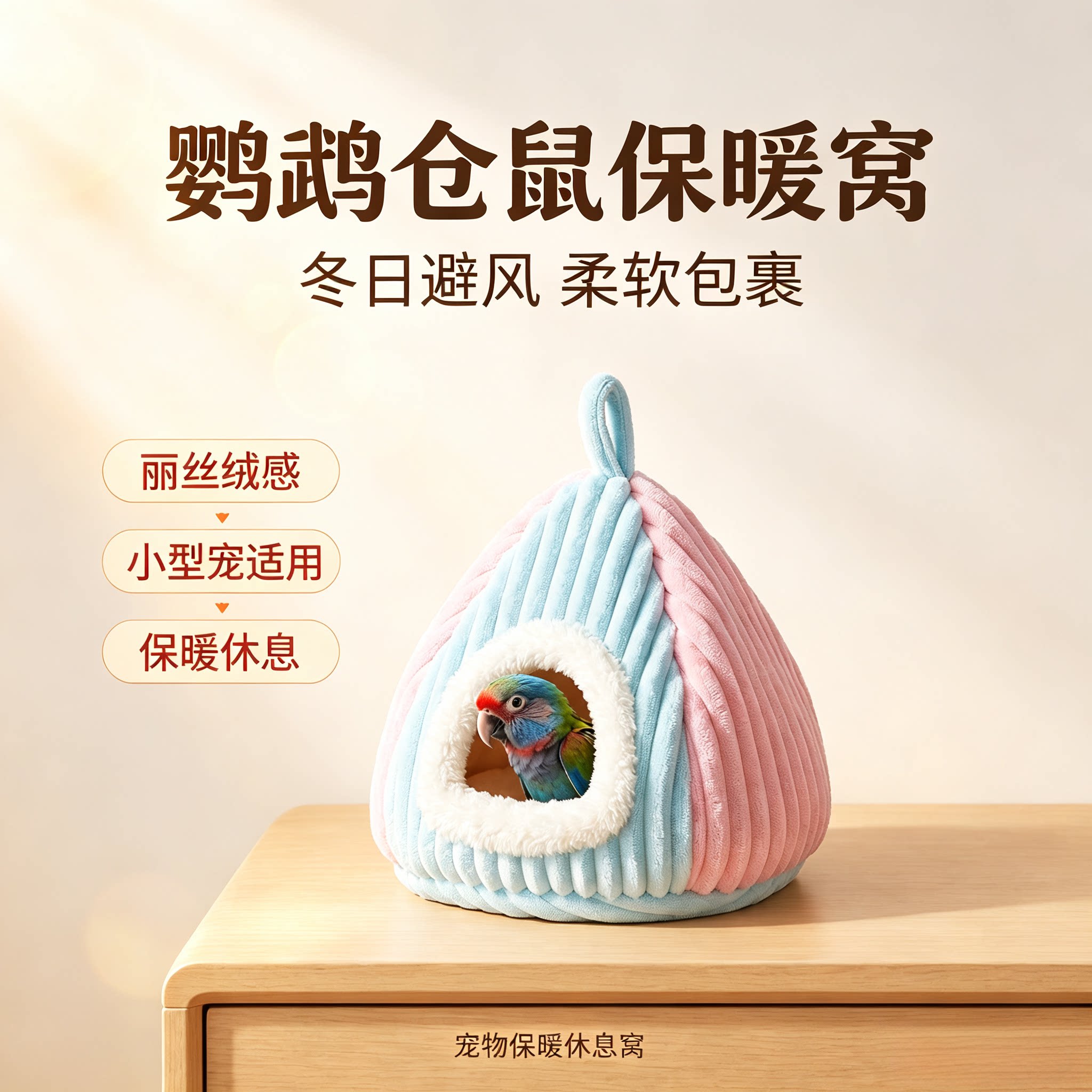 鸟窝睡觉窝过冬保暖鸟巢虎皮玄凤牡丹小太阳专用冬天保温棉窝室内