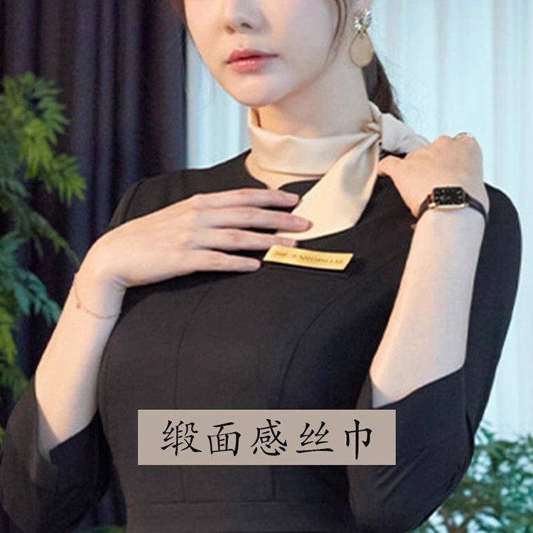 美容院美容师珠宝前台银行空姐职业装饰韩版气质百搭薄款丝巾