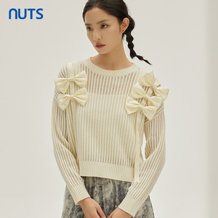 女333052195 NUTS秋季 气质百搭休闲风毛织套头衫 时尚 599 新款