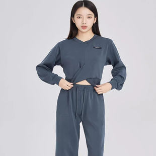 399 上衣O15023048B oldcolour欧珂春套头长袖 卫衣女收腰短款