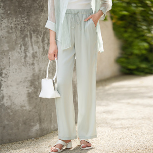 子女Q22072283 分oldcolour夏季 休闲百搭裤 休闲垂感阔腿裤 459 新款