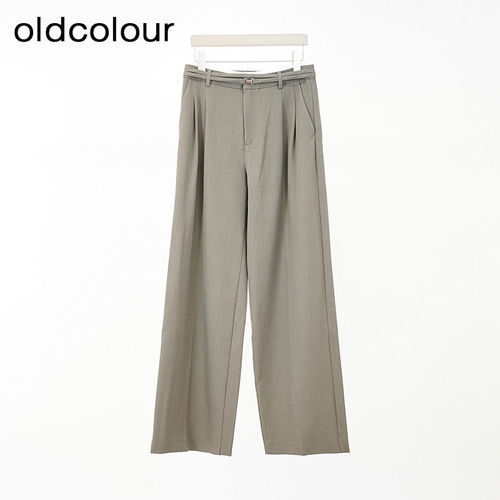 oldcolour欧珂商场同款时尚纯色宽松休闲长裤女Q130705A1-599