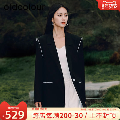 oldcolour休闲长袖西装外套