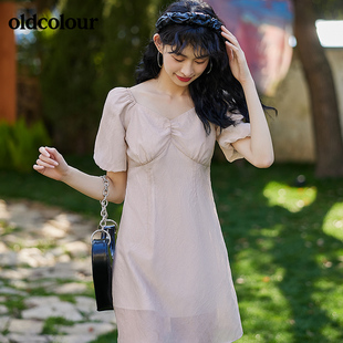 899 气质公主风V领连衣裙BO21101022B oldcolour2022夏季 新品