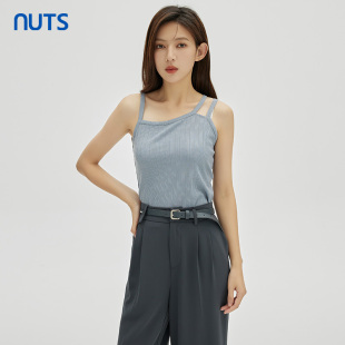 气质百搭休闲风纯色吊带背心女332031030 时尚 NUTS秋季 新款