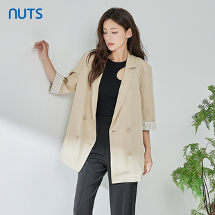 宽松西服上衣323048075B NUTS春秋季 外套女中袖 休闲西装 599 时尚