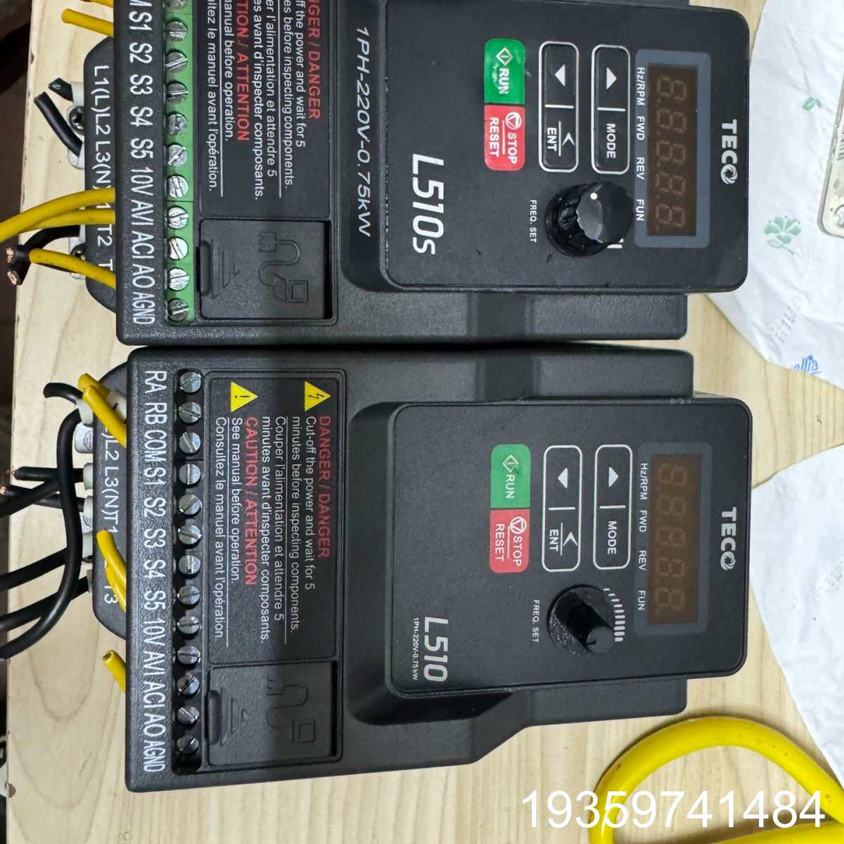 L510-201-H1-N，TECO东变频器，2台，议价