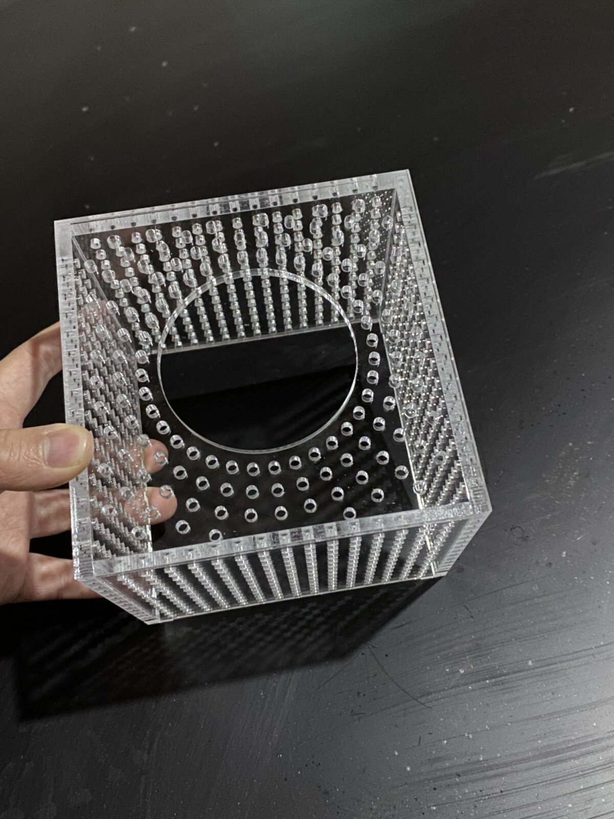 鱼缸强排罩亚克力挡沙板防吸小鱼鱼缸过滤口挡板溢流区水泵