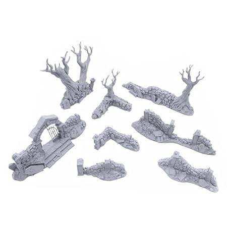 EnderToys Hallowed Graveyard Walls by Printable Scenery，