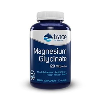 Trace Minerals Magnesium Glycinate Capsules | 120 mg Magn