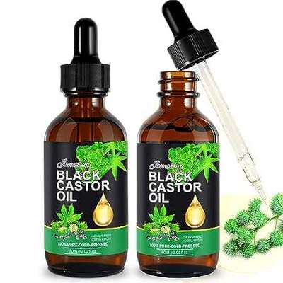 Frovetani Jamaican Black Castor Oil， Organic Castor Oil，