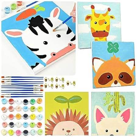 Vileafy 5 Paint by Numbers for Kids Ages 8-12 Years Old，