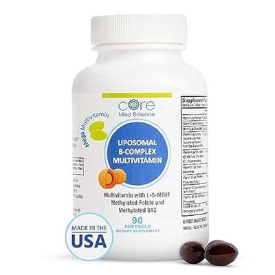 Core Med Science Liposomal Vitamin B-Complex， 90 Softgels