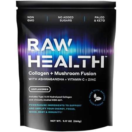 Raw Health Collagen Peptides Powder - Promotes Hair, Nail
