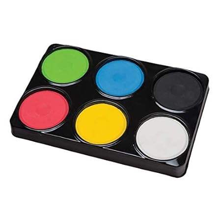 Creativity Street Tempera Cakes， 6 Assorted Colors， 1 Set