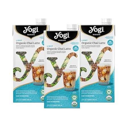 Yogi Barista Light Organic Chai Latte - 32 Fluid Oz (3 Pa