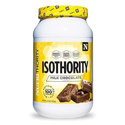 Isothority Whey Protein Isolate， Milk Chocolate， 2 lb - U