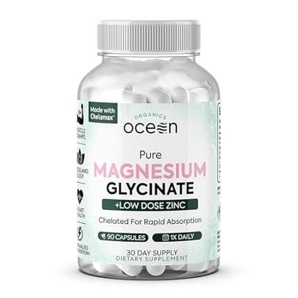 Pure Magnesium Glycinate with Zinc - Maximum Strength Che