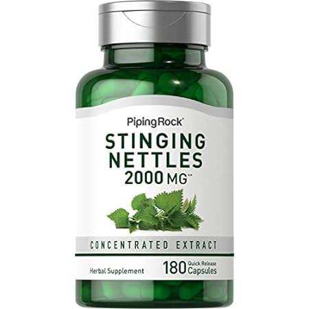 piping rock stinging nettle capsules 2000 mg | 180 count