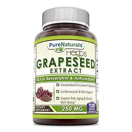 Pure Naturals Grapeseed Extract* 250mg Grape Seed Capsul