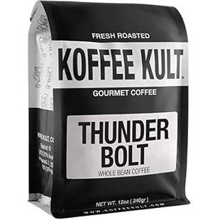 Koffee Kult Thunder Bolt Dark Roast Coffee Beans, Whole B