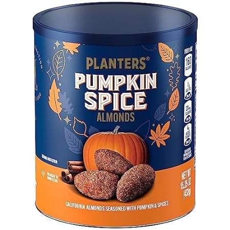 PLANTERS Fall Edition Pumpkin Spice Almonds, 15.25 oz Can