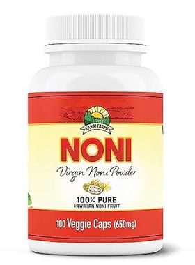 Virgin Noni Powder - 100% Pure Noni Powder Capsules， Cert