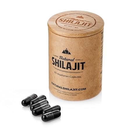 NATURAL SHILAJIT Capsules (1-2 Months Supply) - 60 Count