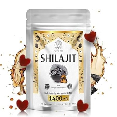 1400 MG Shilajit Gummies， Shilajit Pure Himalayan Organic