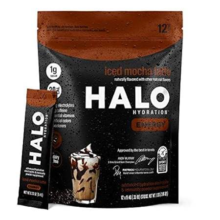 HALO Hydrating Iced Latte - Energy Drink Powder – Healthy