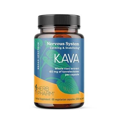 Herb Pharm Kava Root Extract to Reduce Stress and Promote