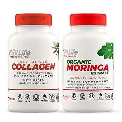 Full Life Hydrolyzed Collagen and Moringa Oleifera Capsul