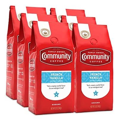 Community Coffee French Vanilla Flavored 72 Ounces， Mediu